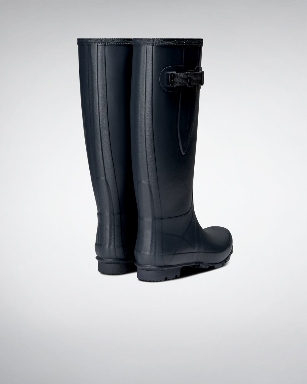 Botas de Lluvia Anchas Hunter Mujer - Norris Field - Azul Marino - LBCKHGJ-84